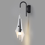 Бра черного цвета с плафоном из рельефного стекла Glass Pod варинант исполнения - 4 | Loft Concept в Нижнем Новгороде