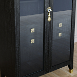 Дизайнерский шкаф витрина Elsa Dreams Black с 4-мя ящиками варинант исполнения - 3 | Loft Concept в Нижнем Новгороде