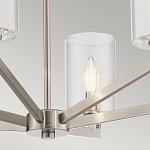 Люстра с 6-ю прозрачными цилиндрическими плафонами Kichler варинант исполнения - 13 | Loft Concept в Нижнем Новгороде