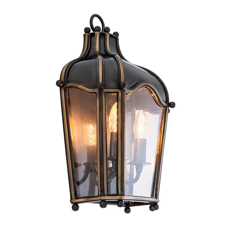 Бра Wall Lamp Elysee Ferme Темная бронза Прозрачное Стекло в Нижнем Новгороде | Loft Concept 