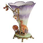 Ваза с цесарками из фарфора с бронзовыми элементами Garden of Eden варинант исполнения - 4 | Loft Concept в Нижнем Новгороде