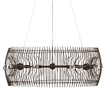 Люстра круглая из тонких прутьев Thin Bronze Rods варинант исполнения - 3 | Loft Concept в Нижнем Новгороде