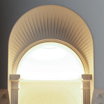 Встраиваемый в стену гипсовый светильник под покраску с арками и рельефными колоннами Antiquity Athena варинант исполнения - 7 | Loft Concept в Нижнем Новгороде