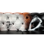 Диван Честерфильд граффити graffiti Orange Sofa натуральная кожа варинант исполнения - 8 | Loft Concept в Нижнем Новгороде
