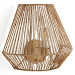 Бра с плетенным из пеньки абажуром Jutti H25 см варинант исполнения - 1 | Loft Concept в Нижнем Новгороде