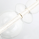 Подвесной светильник линейный с прозрачными стеклянными шарами разного диаметра Eurofase варинант исполнения - 13 | Loft Concept в Нижнем Новгороде