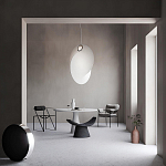 Подвесной светильник белый с фигурным тканевым плафоном White Whirlwinds варинант исполнения - 5 | Loft Concept в Нижнем Новгороде