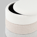 Пуф Three Colors в ткани букле из трех цветов  варинант исполнения - 4 | Loft Concept в Нижнем Новгороде