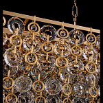 Люстра овальная каскадная с подвесками в форме колец Galaxy of Light варинант исполнения - 3 | Loft Concept в Нижнем Новгороде