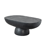 Столик кофейный черного цвета с овальной столешницей и круглым основанием Black Dalmen Table варинант исполнения - 5 | Loft Concept в Нижнем Новгороде