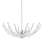 Люстра  с круглыми прозрачными шарами на серебряном каркасе Silver Stalk варинант исполнения - 2 | Loft Concept в Нижнем Новгороде