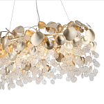 Люстра с декоративными подвесками из прозрачного стекла в форме монеток FAIRYTREE Light варинант исполнения - 9 | Loft Concept в Нижнем Новгороде