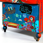 Кресло "Умный Умник" Rick and Morty graffiti chair натуральная кожа  варинант исполнения - 8 | Loft Concept в Нижнем Новгороде