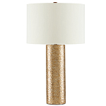 Настольная лампа золотая с цилиндрическим абажуром Golden Mosaic варинант исполнения - 2 | Loft Concept в Нижнем Новгороде