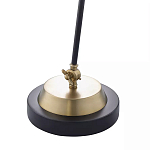 Настольная лампа с наклонным корпусом и подвижным плафоном в сочетании золотистого и чёрного цвета Work Surface Light варинант исполнения - 5 | Loft Concept в Нижнем Новгороде