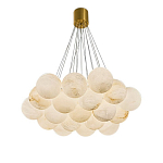 Люстра подвесная круглая с сферическими плафонами из натурального камня Glowing Spheres варинант исполнения - 10 | Loft Concept в Нижнем Новгороде