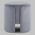 Пуф Alice Poof Grey Серый велюр варинант исполнения - 2 | Loft Concept в Нижнем Новгороде