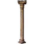 Антикварная колонна из тикового дерева Bhavnagar Antique Column Brown варинант исполнения - 1 | Loft Concept в Нижнем Новгороде
