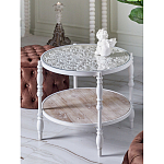 Журнальный столик из натурального дерева в винтажном стиле Openwork Coffee Table варинант исполнения - 6 | Loft Concept в Нижнем Новгороде