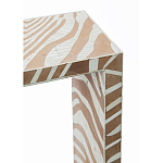 Консоль Дизайнерская Kenya Console ZEBRA Bone Inlay Beige варинант исполнения - 2 | Loft Concept в Нижнем Новгороде
