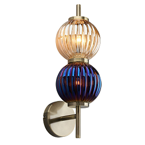 Бра Shell Beads с цветным стеклом