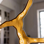 Зеркало кругле с декоративной золотой вставкой Golden Tree варинант исполнения - 5 | Loft Concept в Нижнем Новгороде