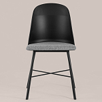 Стул из прочного пластика на металлическом основании Anora Black варинант исполнения - 2 | Loft Concept в Нижнем Новгороде