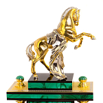 Настольный письменный набор из малахита с декором в виде лошади Leader Organizer варинант исполнения - 2 | Loft Concept в Нижнем Новгороде