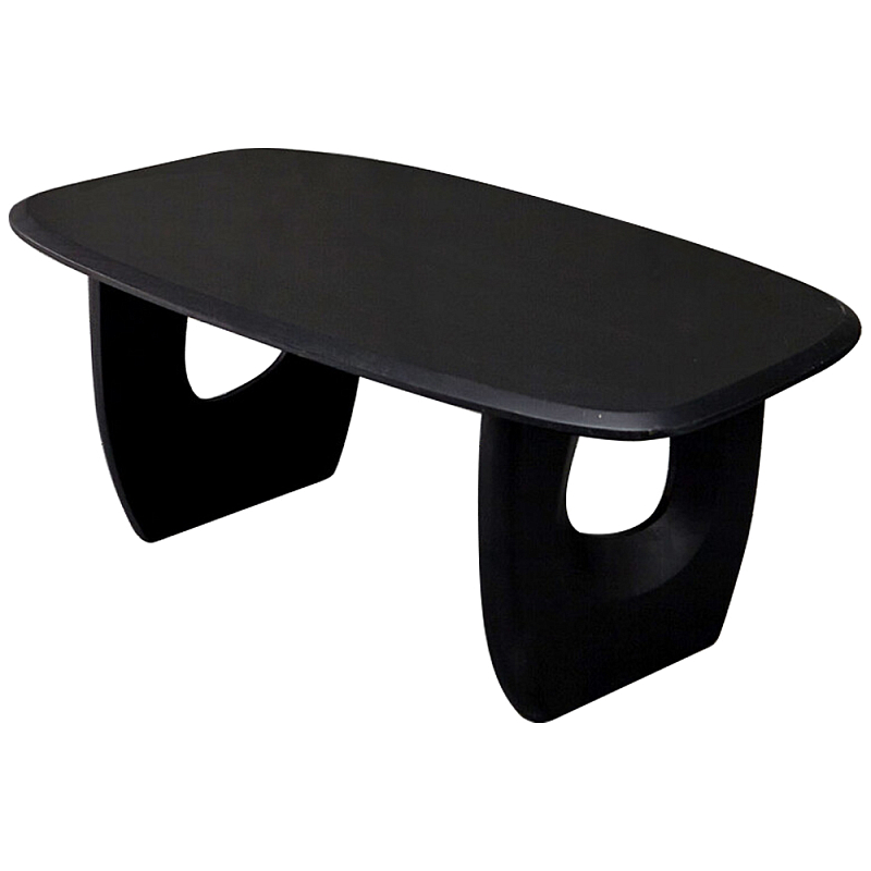 Кофейный стол из массива акации Veras Coffee Table Black Черный в Нижнем Новгороде | Loft Concept 