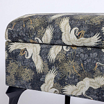 Банкетка с принтом из журавлей Crane варинант исполнения - 3 | Loft Concept в Нижнем Новгороде