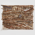 Большая Абстрактное Панно из веток и нитей Dryad Wall Art варинант исполнения - 6 | Loft Concept в Нижнем Новгороде