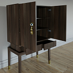 Кабинетный шкаф Elsa Dreams Walnut с 2-мя ящиками варинант исполнения - 1 | Loft Concept в Нижнем Новгороде