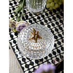 Конфетница прозрачная стеклянная на бронзовых ножках в виде морских коньков с крышкой в виде ракушки Eden Garden варинант исполнения - 4 | Loft Concept в Нижнем Новгороде