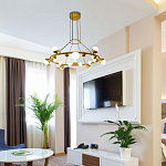 Люстра подвесная светодиодная с плафонами в форме шара Italian Globe Cedar Moss Light варинант исполнения - 1 | Loft Concept в Нижнем Новгороде