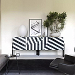 Дизайнерский комод в чёрно-белую полоску Ziqqurat варинант исполнения - 2 | Loft Concept в Нижнем Новгороде