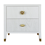 Тумба прикроватная с двумя ящиками Elsa Dreams White варинант исполнения - 5 | Loft Concept в Нижнем Новгороде