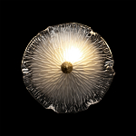 Бра в форме прозрачного стеклянного цветка с рельефной текстурой Textured Glass варинант исполнения - 4 | Loft Concept в Нижнем Новгороде