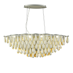 Люстра с подвесками в форме капель на серебристом каркасе Raindrop варинант исполнения - 1 | Loft Concept в Нижнем Новгороде