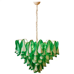 Люстра из стеклянных зеленых лепестков Petalled Illuminator варинант исполнения - 3 | Loft Concept в Нижнем Новгороде