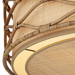 Подвесной светильник  из кованого железа и абажуром из ротанга Wicker Furniture варинант исполнения - 2 | Loft Concept в Нижнем Новгороде