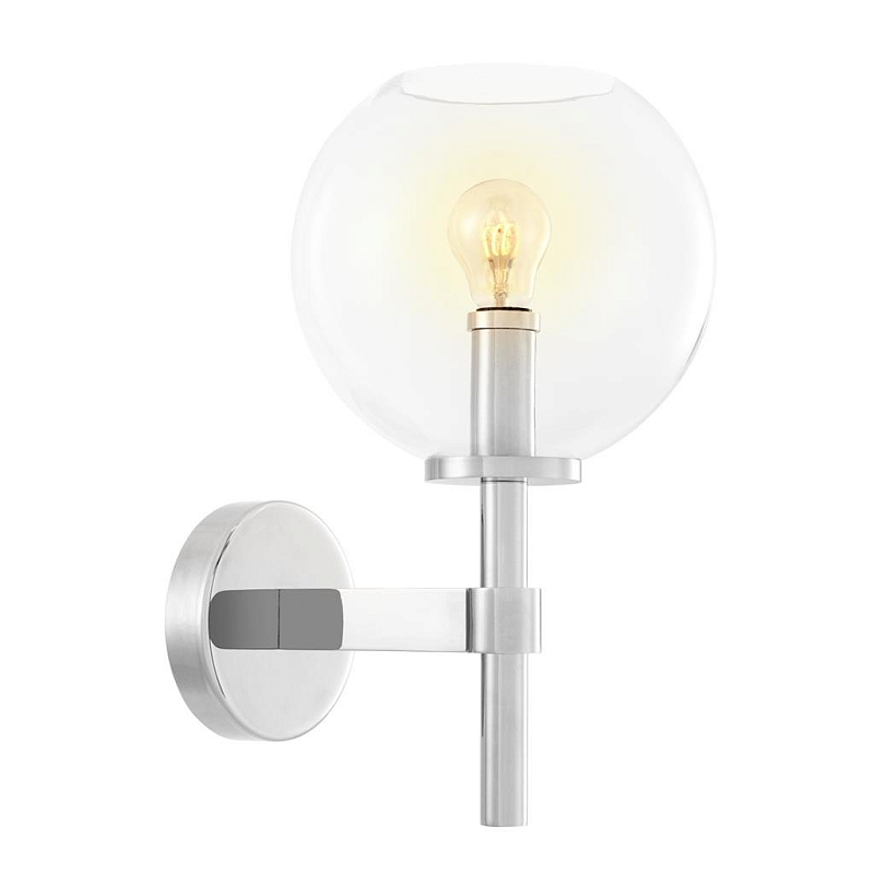 Бра Wall Lamp Jade Nickel Никель Прозрачный (Transparent) в Нижнем Новгороде | Loft Concept 