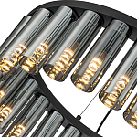 Люстра со стеклянными цилиндрическими плафонами Luminous Cylinders Smoky Round варинант исполнения - 5 | Loft Concept в Нижнем Новгороде