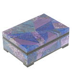 Шкатулка из натурального камня лазурит и чароит Stone Casket варинант исполнения - 1 | Loft Concept в Нижнем Новгороде