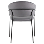 Стул в велюре серого цвета Horizon варинант исполнения - 4 | Loft Concept в Нижнем Новгороде