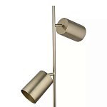 Торшер золотистый с 2-мя подвижными плафонами на белом мраморном основании Streams of Light варинант исполнения - 2 | Loft Concept в Нижнем Новгороде