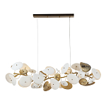 Люстра с белыми и золотистыми цветами G9 Dahlia Flowers Lamp варинант исполнения - 2 | Loft Concept в Нижнем Новгороде