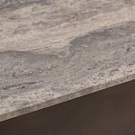 Столик журнальный квадратный  с полкой Sculptural Marble Accent с мрамором  варинант исполнения - 4 | Loft Concept в Нижнем Новгороде