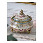 Шкатулка фарфоровая с цветочной росписью Eden Garden варинант исполнения - 5 | Loft Concept в Нижнем Новгороде