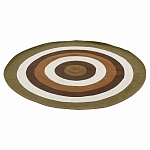 Ковер круглый из хлопка с контрастным узором Bullseye 150 варинант исполнения - 1 | Loft Concept в Нижнем Новгороде