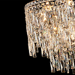 Люстра подвесная с хрустальными подвесками и металлическим основанием цвета Хром Ludivine Lighting варинант исполнения - 5 | Loft Concept в Нижнем Новгороде